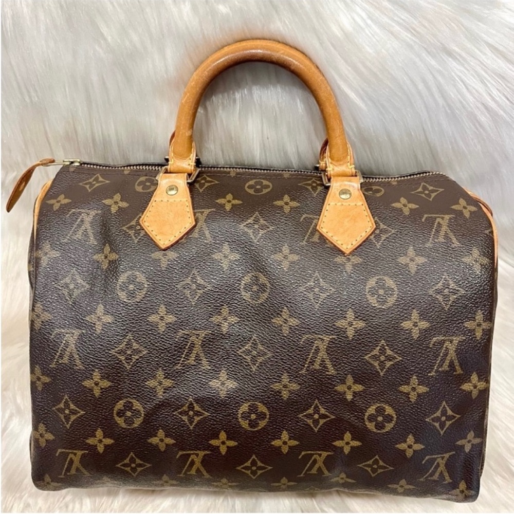 Authentic Louis Vuitton Speedy 30 Shoulder Bag Tote Handbag Purse - Picture 4 of 16